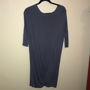 Navy blue bottom knitted dress